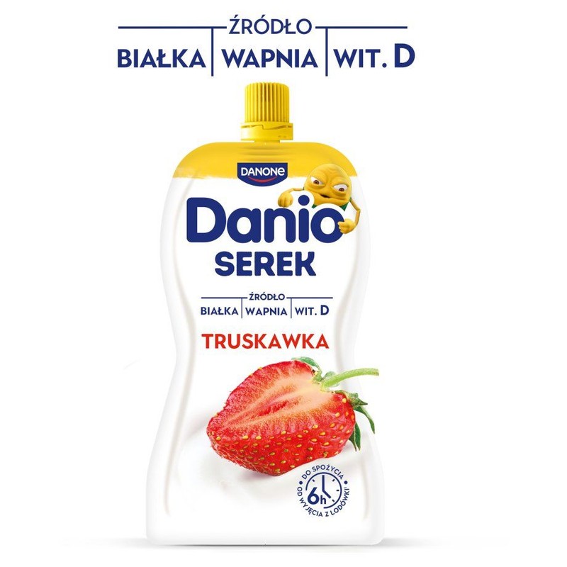 Danio serek o smaku truskawkowym Danone 120 g