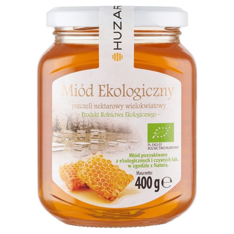 BIO Miód ekologiczny wielokwiatowy Huzar 400 g
