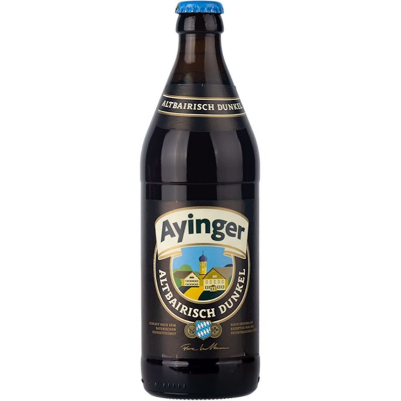 Piwo niemieckie dark lager Altbairisch Dunkel alk. 5,0% obj. Ayinger 500 ml