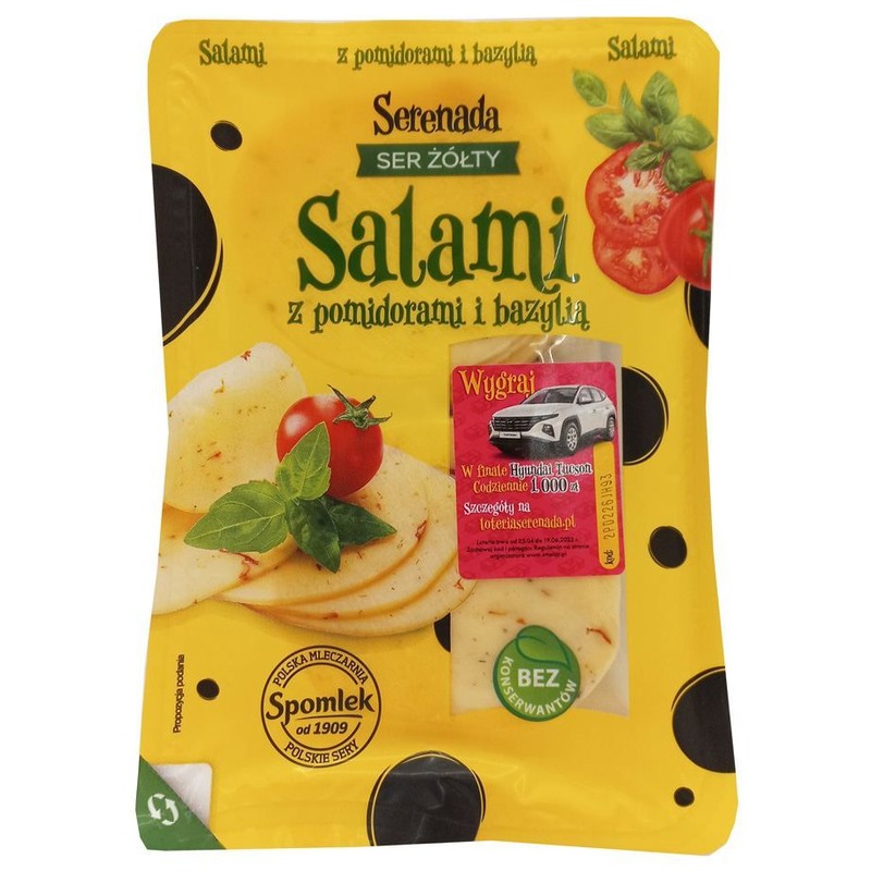 Ser Salami z pomidorami i bazylią Serenada 250 g