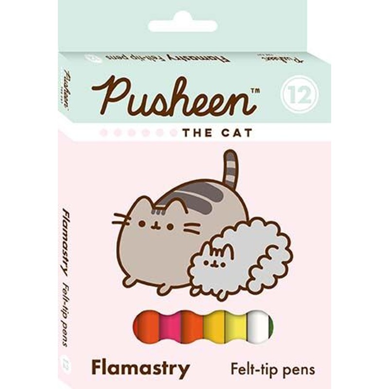 Flamastry 12 kolorów Pusheen 12 sztuk