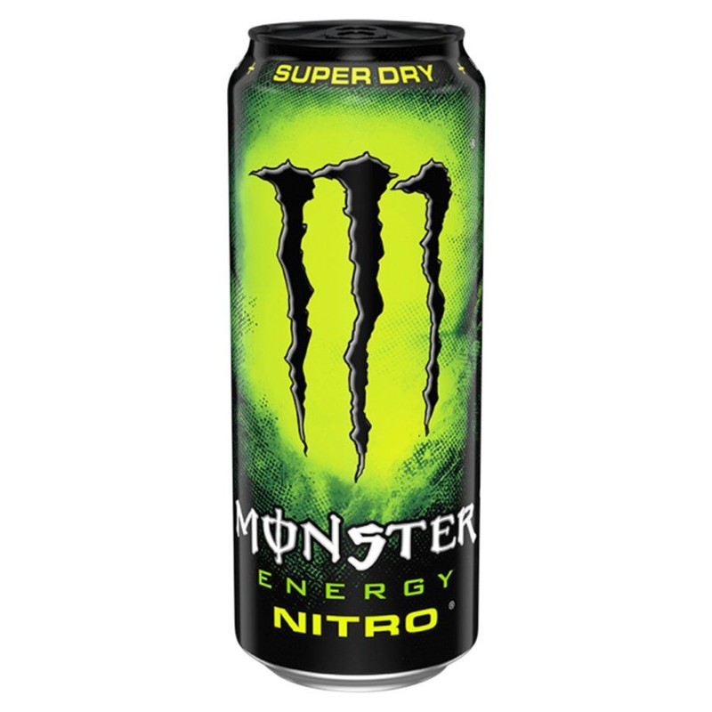 Gazowany napój energetyczny z tauryną, żen-szeniem kofeiną, L-karnityną z dodatkiem witaminy z grupy B Monster 500 ml