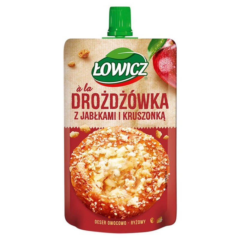 Deser ryżowy ala Drożdżówka z jabłkami Łowicz 100 g