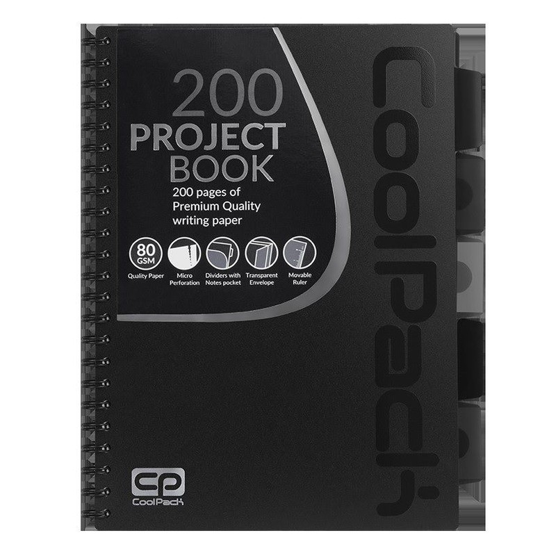 Kołozeszyt PP A4 black Coolpack 1 sztuka
