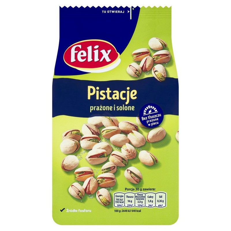 Pistacje prażone, solone Felix 360 g
