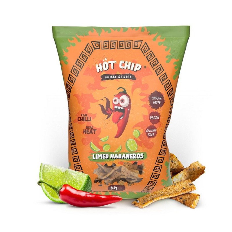 Chipsy Strips Limed Habaneros Hot Chip 80 g