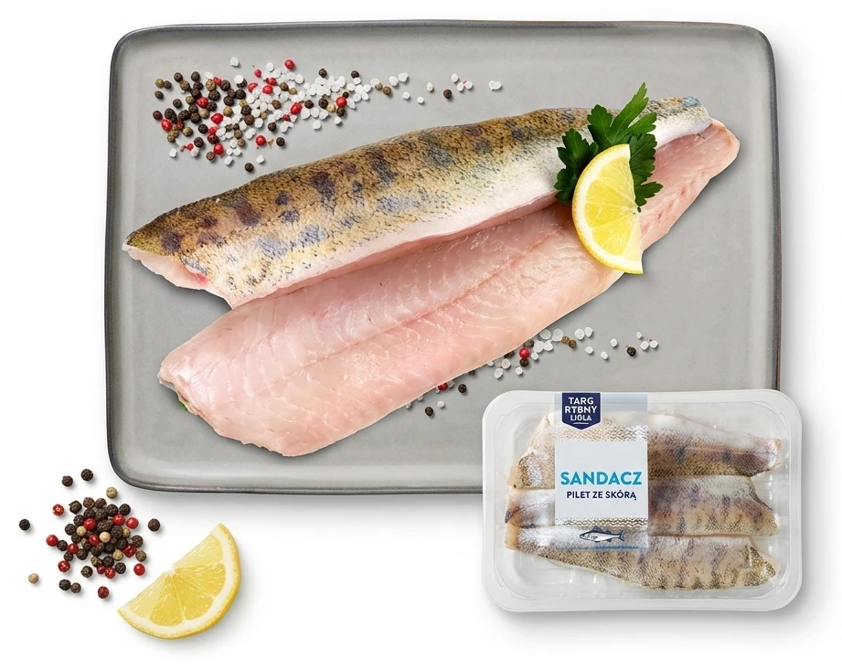 TARG RYBNY LIDLA Sandacz, filet ze skórą