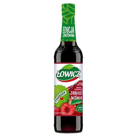Łowicz Syrop jabłko wiśnia 400 ml