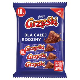 Grześki Wafel przekładane kremem kakaowym (10 x 36 g) 360 g