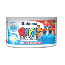 Bakuś Serek truskawkowy z dodatkiem wapnia, witamin D, B6 i B12 90 g