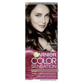 Garnier Color Sensation, Krem koloryzujący 4.0, Głęboki Brąz