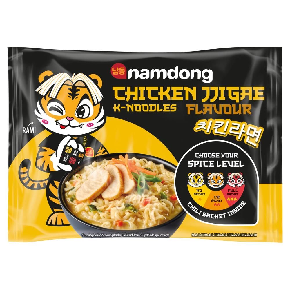 Namdong Danie błyskawiczne kluski o smaku kurczaka z saszetką przyprawową chili 120 g