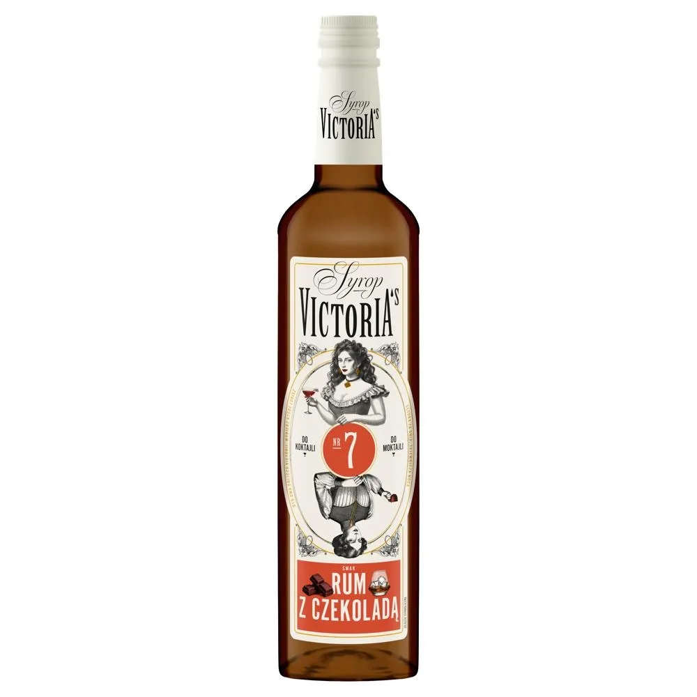 Victoria's Syrop smak rum z czekoladą 490 ml