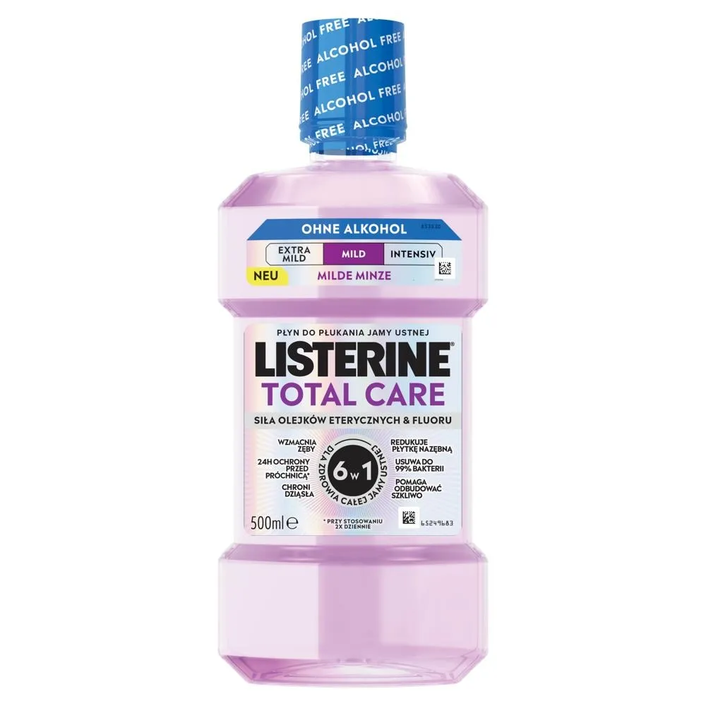 Listerine Total Care Płyn do płukania jamy ustnej łagodny smak 500 ml