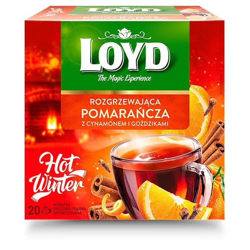 Herbata rozgrzewająca pomarańcza z cynamonem i goździkami Loyd 40 g