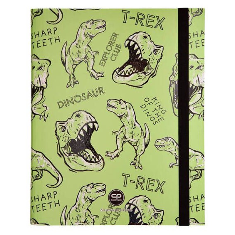 Teczka przestrzenna tekturowa A4 z gumką Dino Adventure Coolpack 1 sztuka