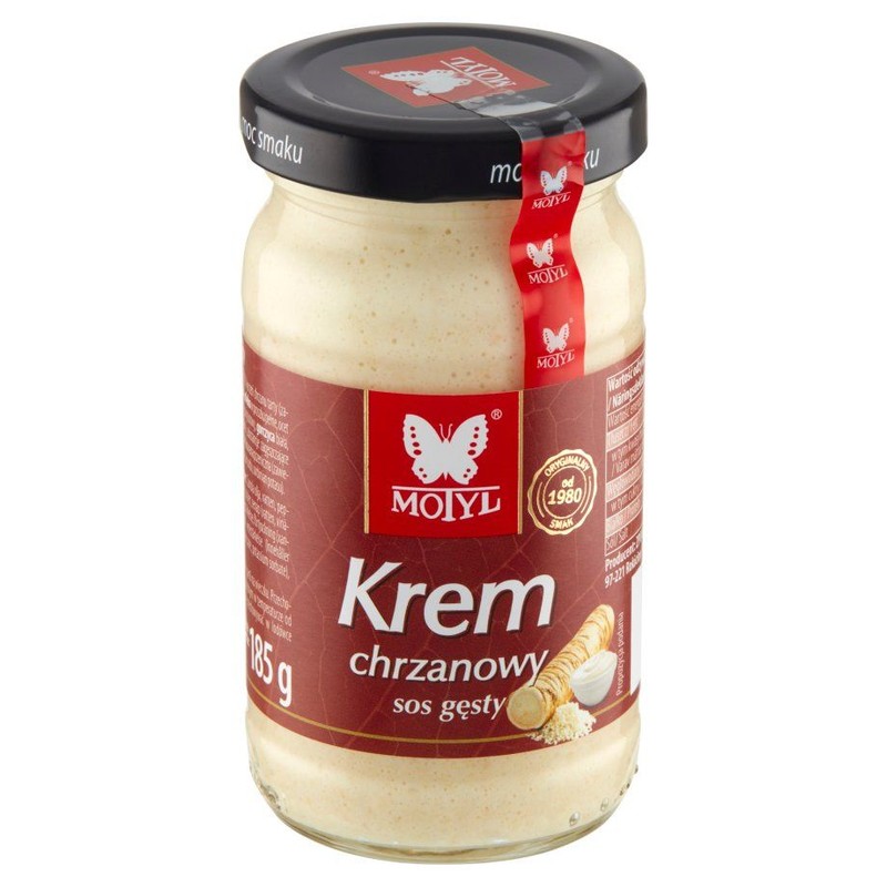 Krem chrzanowy: sos gęsty Motyl 185 g