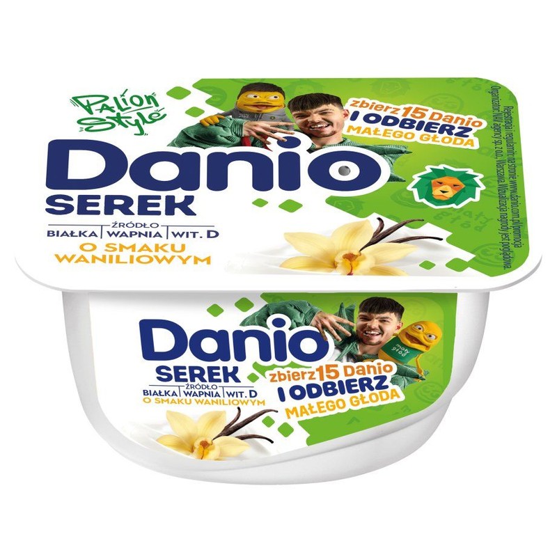 Danio serek homogenizowany waniliowy Danone 130 g