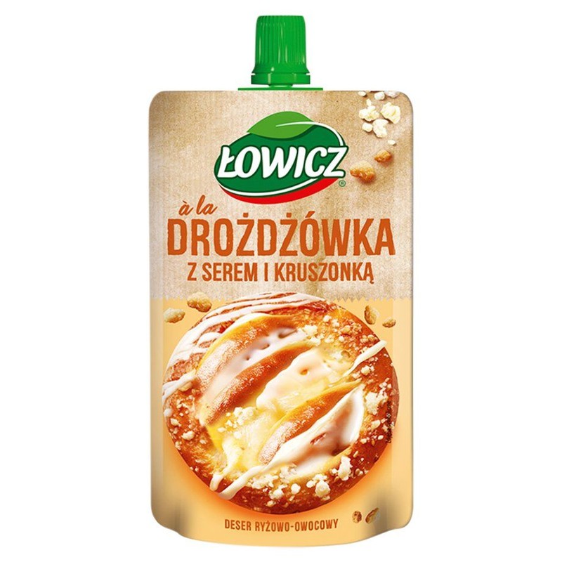 Deser ryżowy ala Drożdżówka z serem    Łowicz 100 g