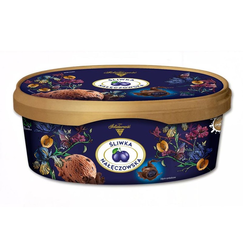 Lody Śliwka Nałęczowska   Solidarność 900 ml