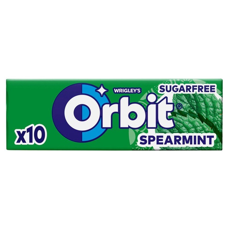 Bezcukrowa guma do żucia Spearmint Orbit 10 sztuk
