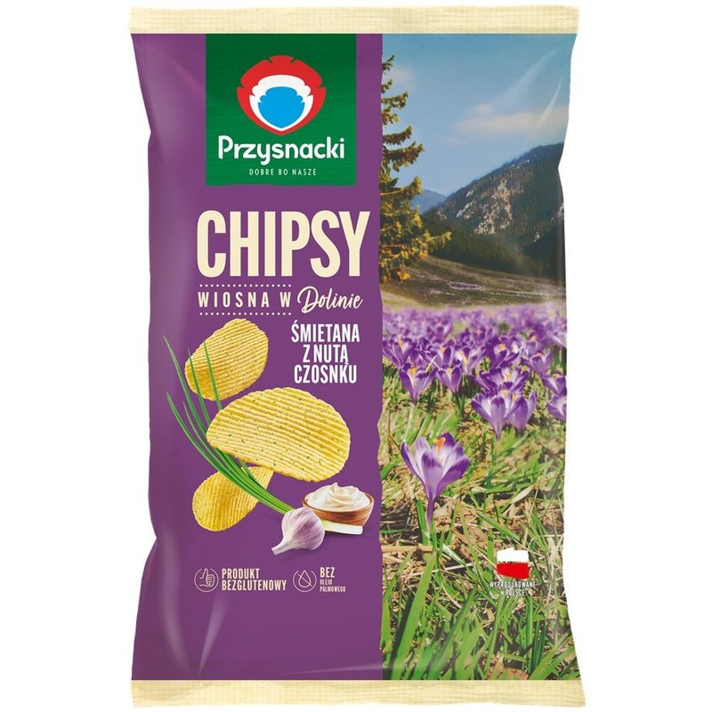 Chipsy śmietana z nutą czosnku Przysnacki 200 g