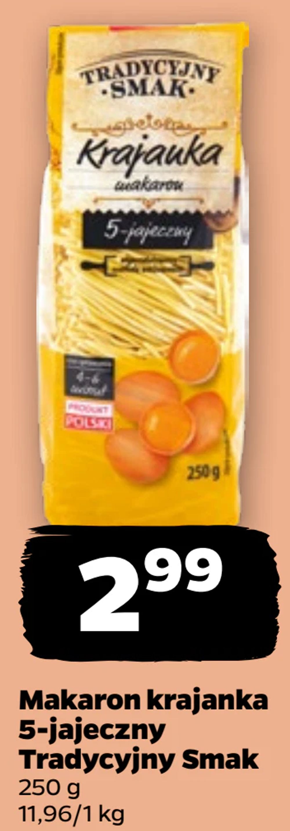 Makaron krajanka 5-jajeczny Tradycyjny Smak