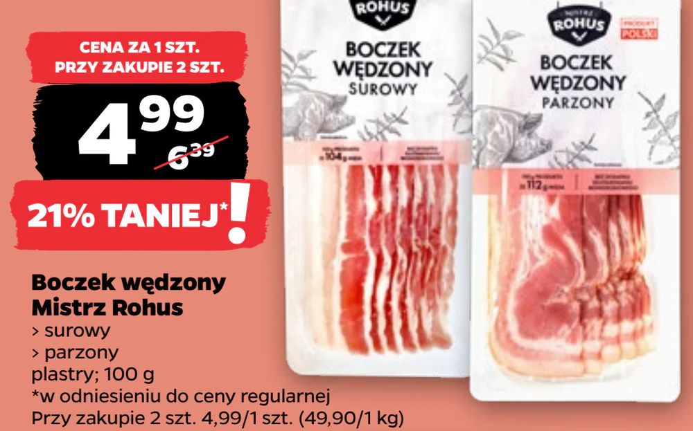 Boczek wędzony Mistrz Rohus
