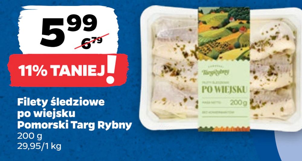 Filety śledziowe po wiejsku Pomorski Targ Rybny