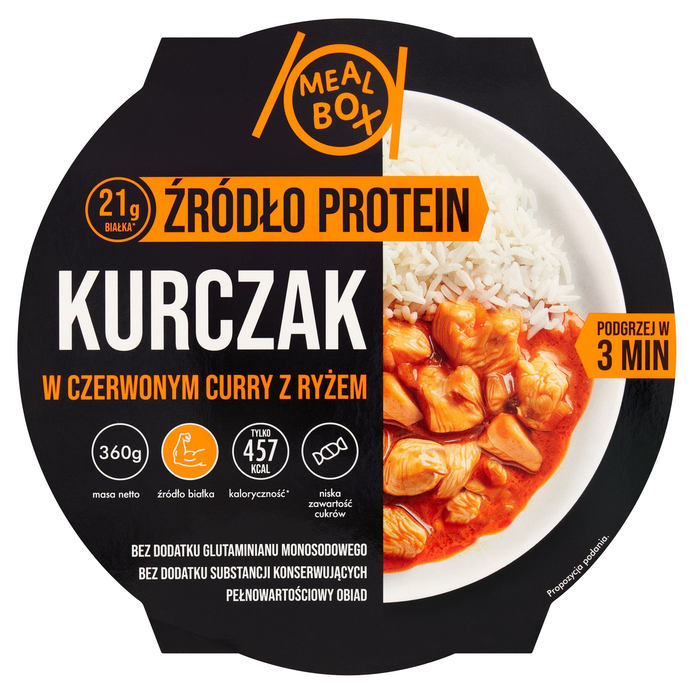 Mealbox Kurczak W Czerwonym Curry Z Ryżem 360G