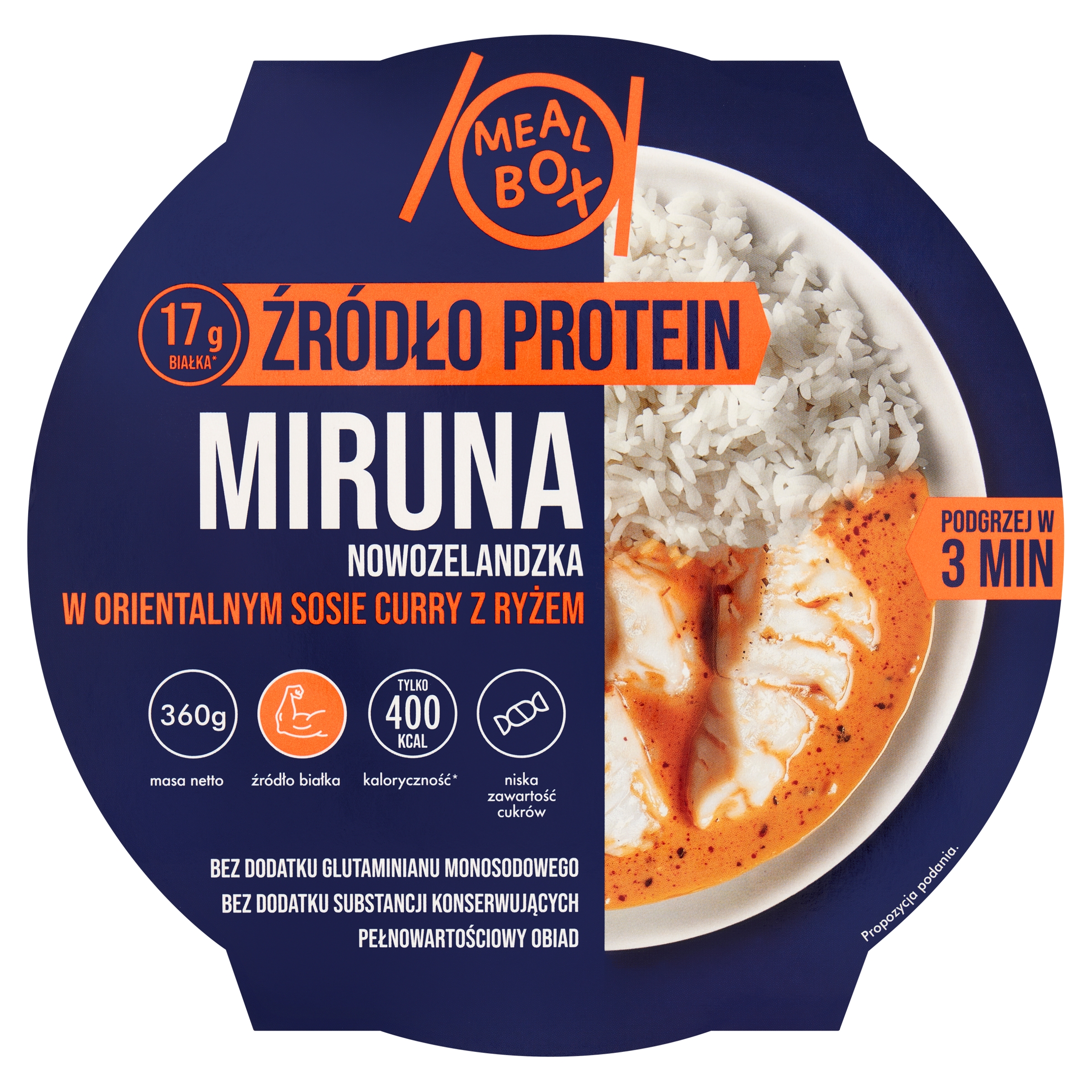 Mealbox Miruna Nowozelandzka W Orientalnym Sosie Curry Z Ryżem 360G