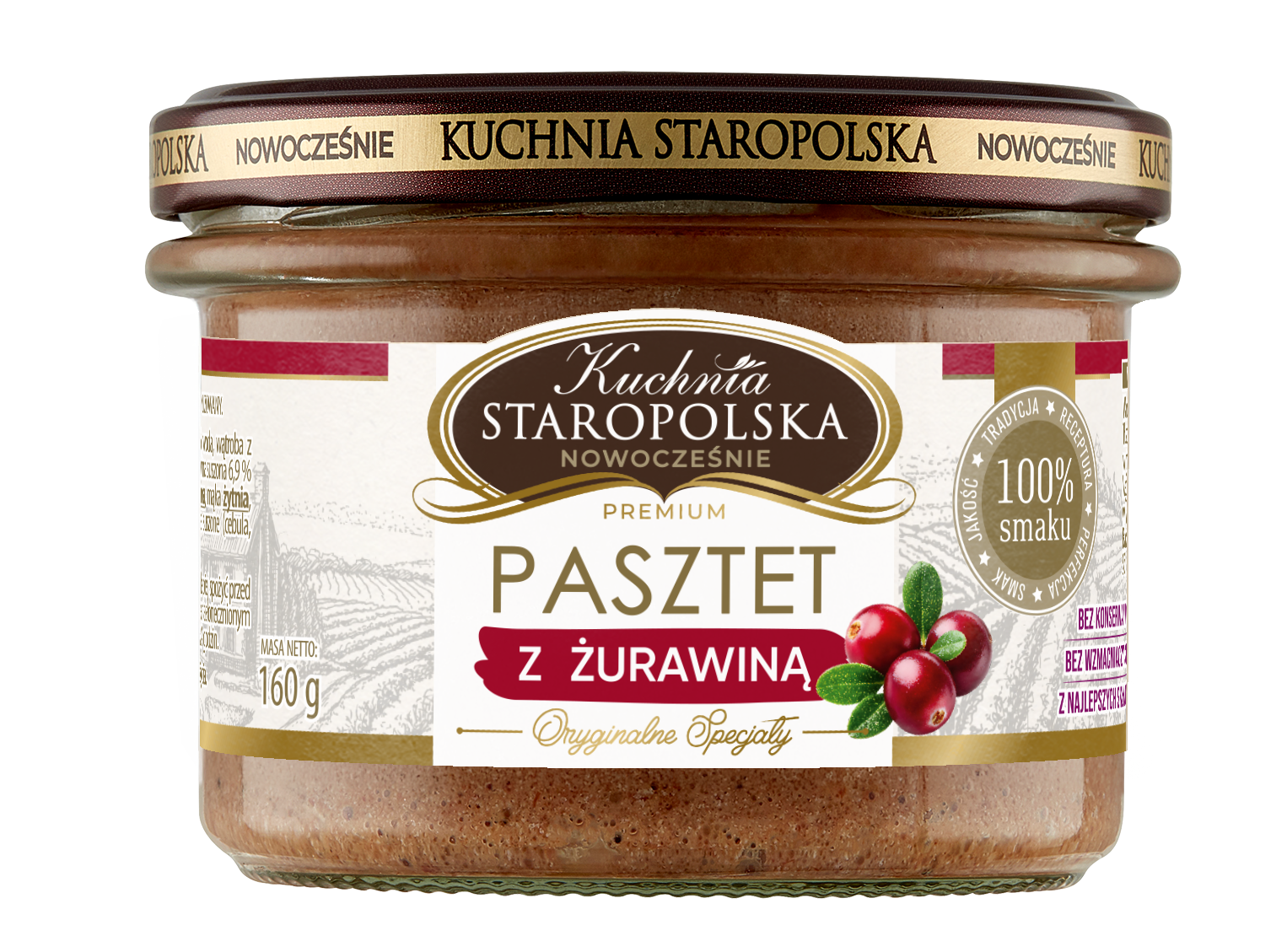 Kuchnia Staropolska Pasztet Z Żurawiną 160 G