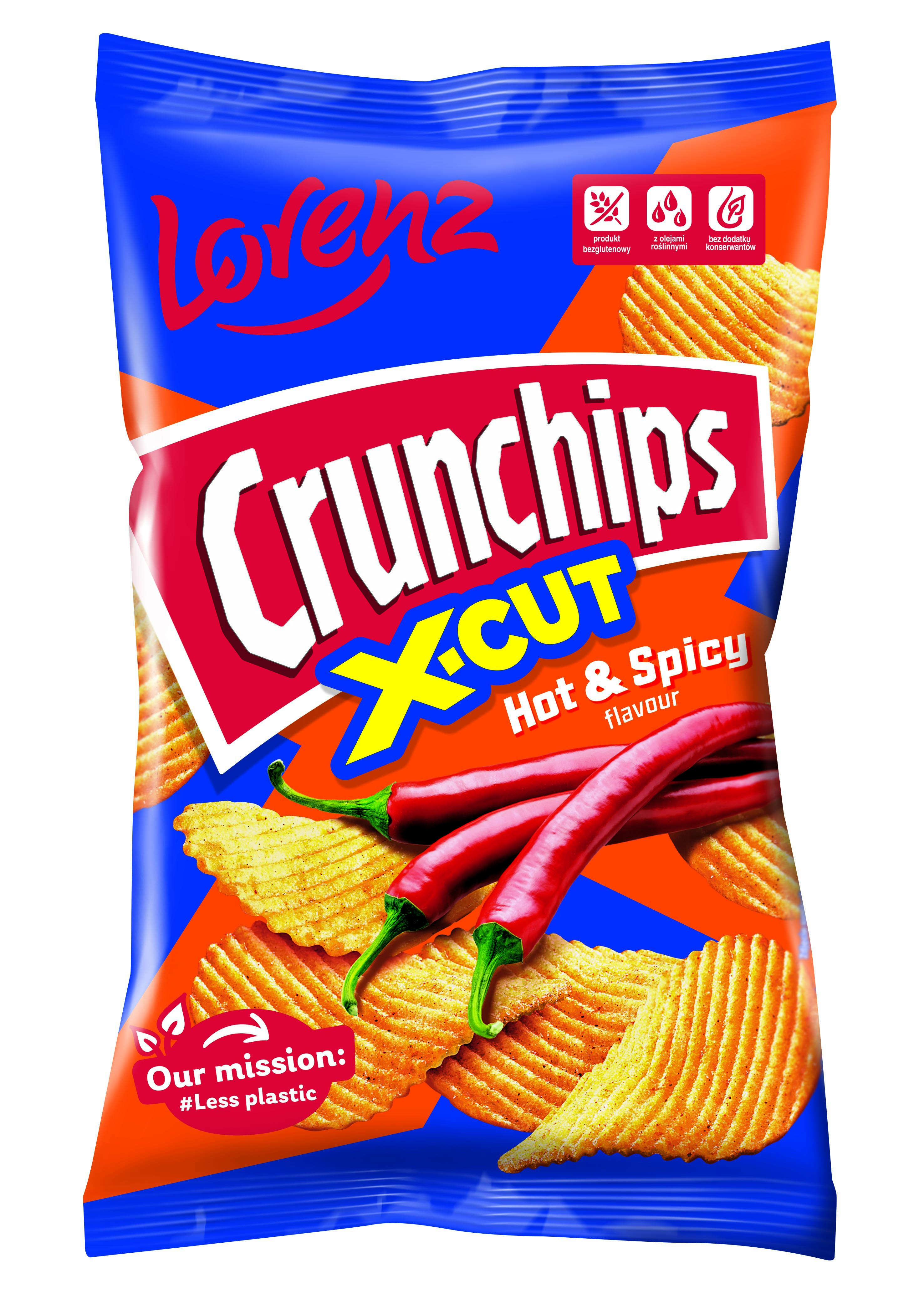 Crunchips X-Cut Hot&Spicy 130G