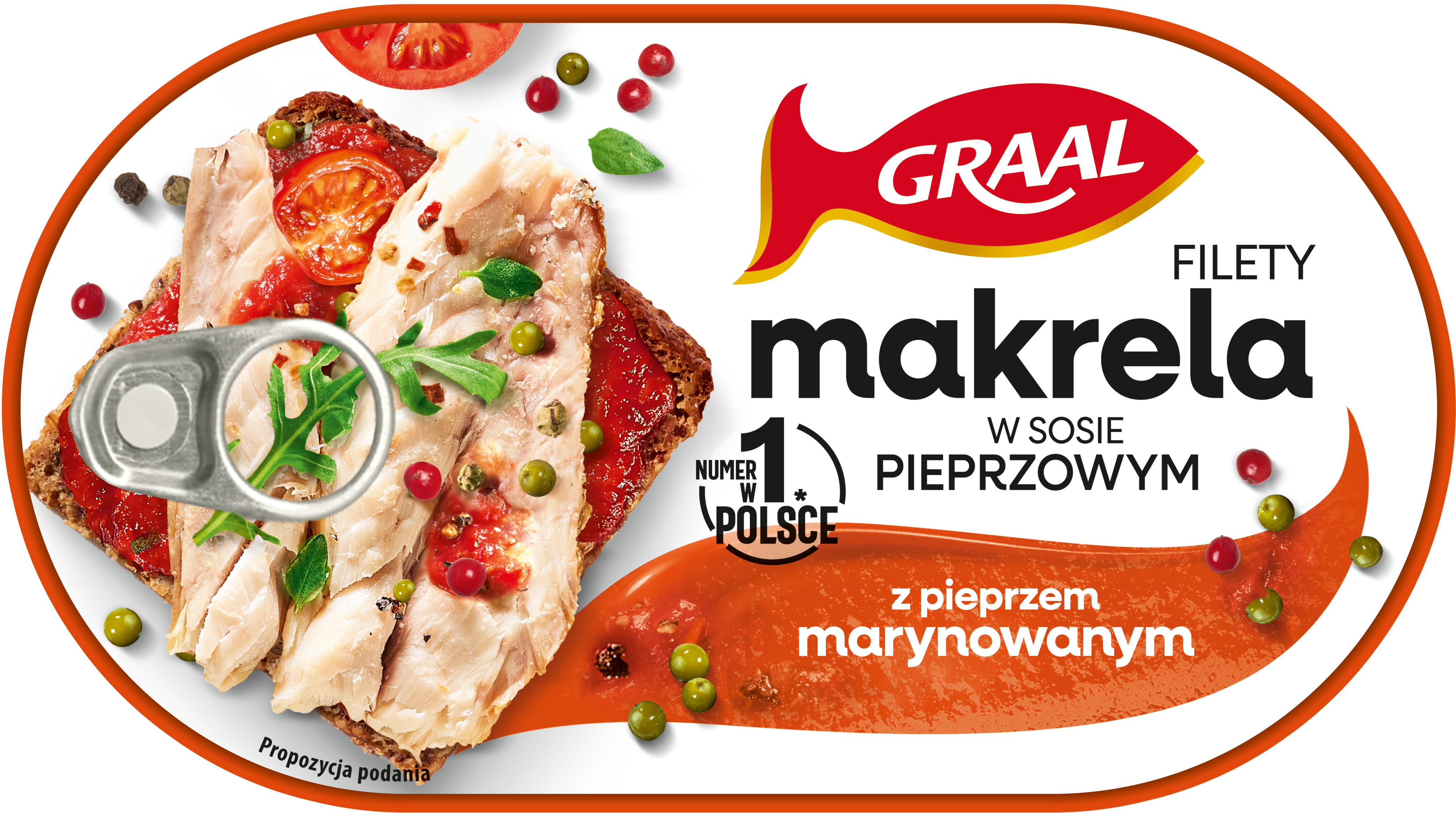 Graal Filety Z Makreli W Sosie Pieprzowym Z Pieprzem Marynowanym 170G