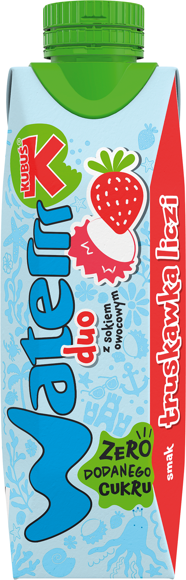 Kubuś Waterrr Duo Truskawka-Liczi 0,3L Karton