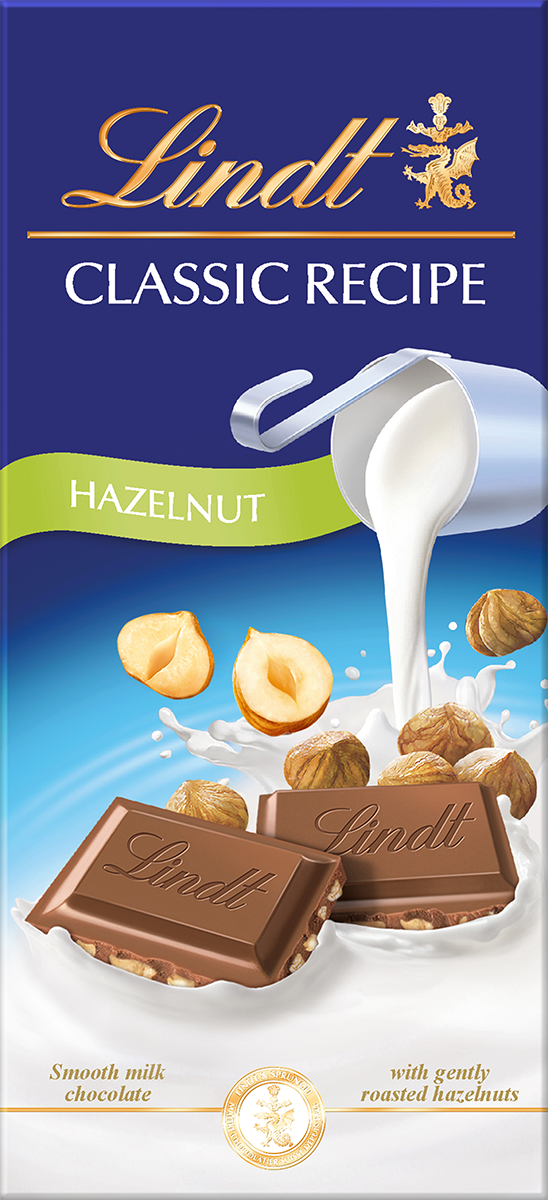 Lindt Classic Recipe Hazelnut Milk Bar 100 G