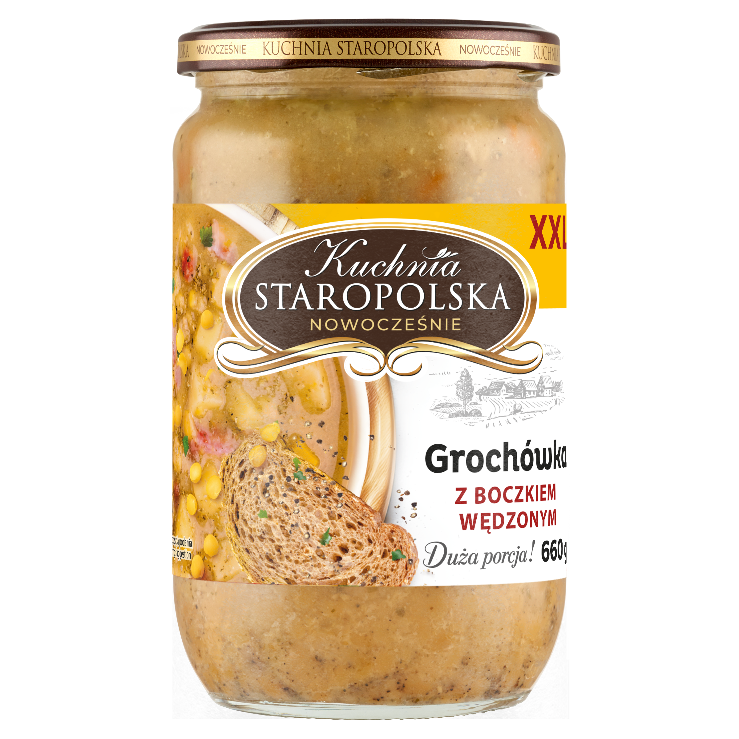 Kuchnia Staropolska Grochówka Z Boczkiem Wędzonym 660 G