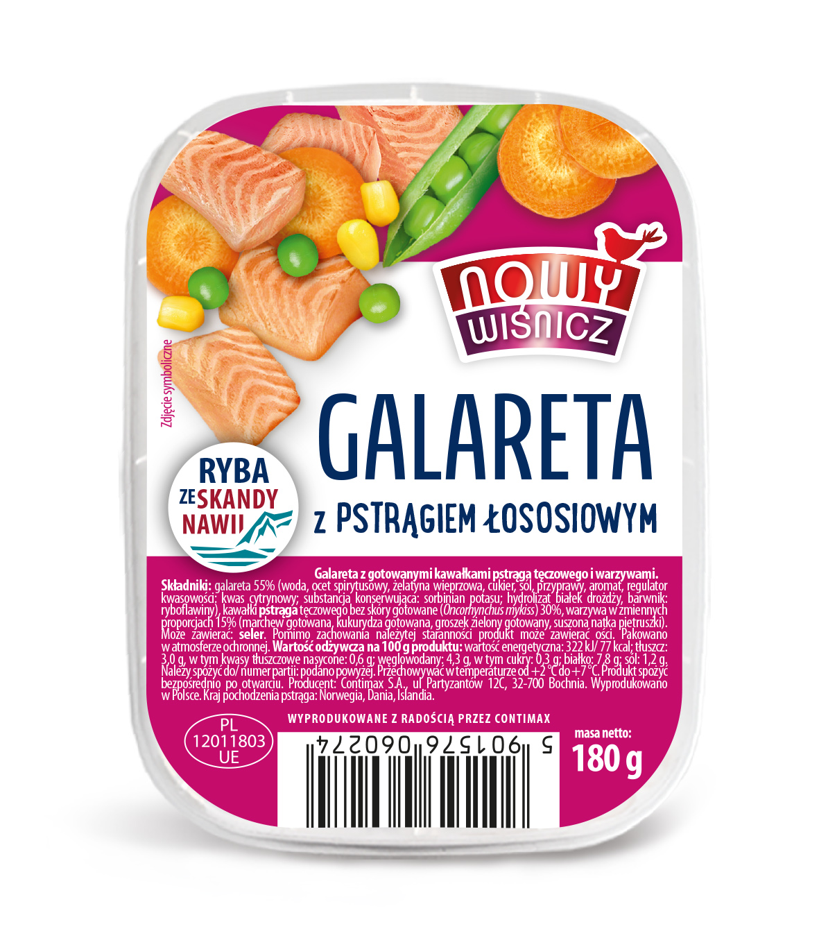 Galareta Z Pstrągiem Łososiowym 180 G Nowy Wiśnicz