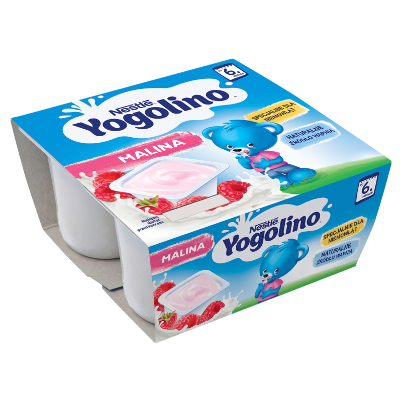 Jogurcik malina dla niemowląt po 6 miesiącu (4x100g)