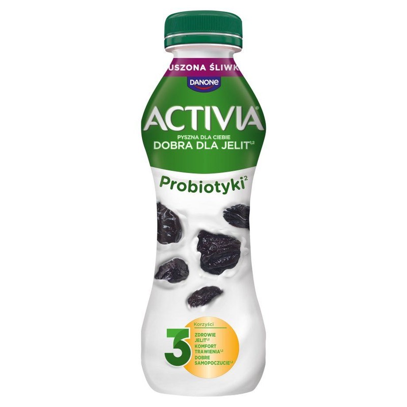 Jogurt pitny o smaku śliwki Activia 280 g