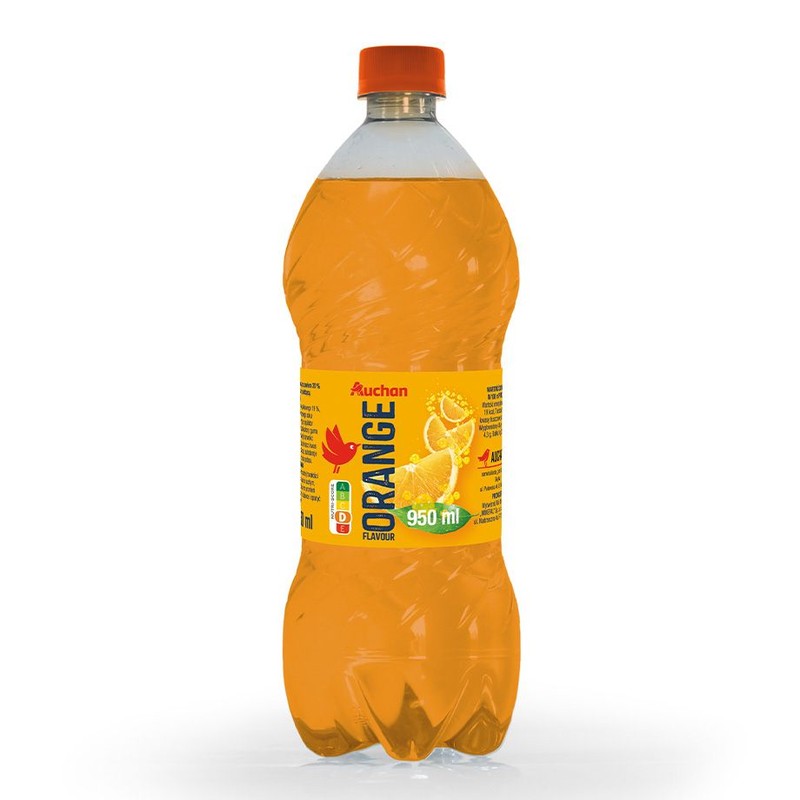Napój gazowany o smaku pomarańczowym  Auchan 950 ml