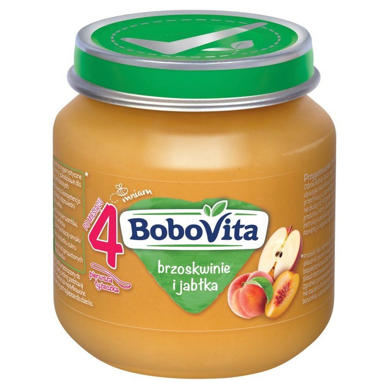 Brzoskwinie i jabłka po 4 miesiącu BoboVita 125 g