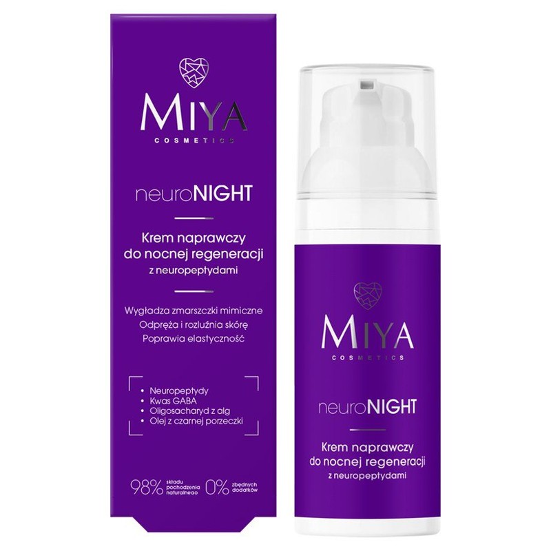 Krem naprawczy do nocnej regeneracji z neuropeptydami Miya 50 ml