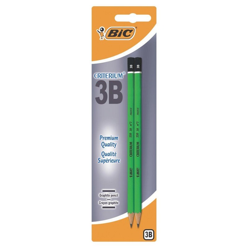 Ołówek bez gumki Criterium 550 3B BIC 2 sztuki