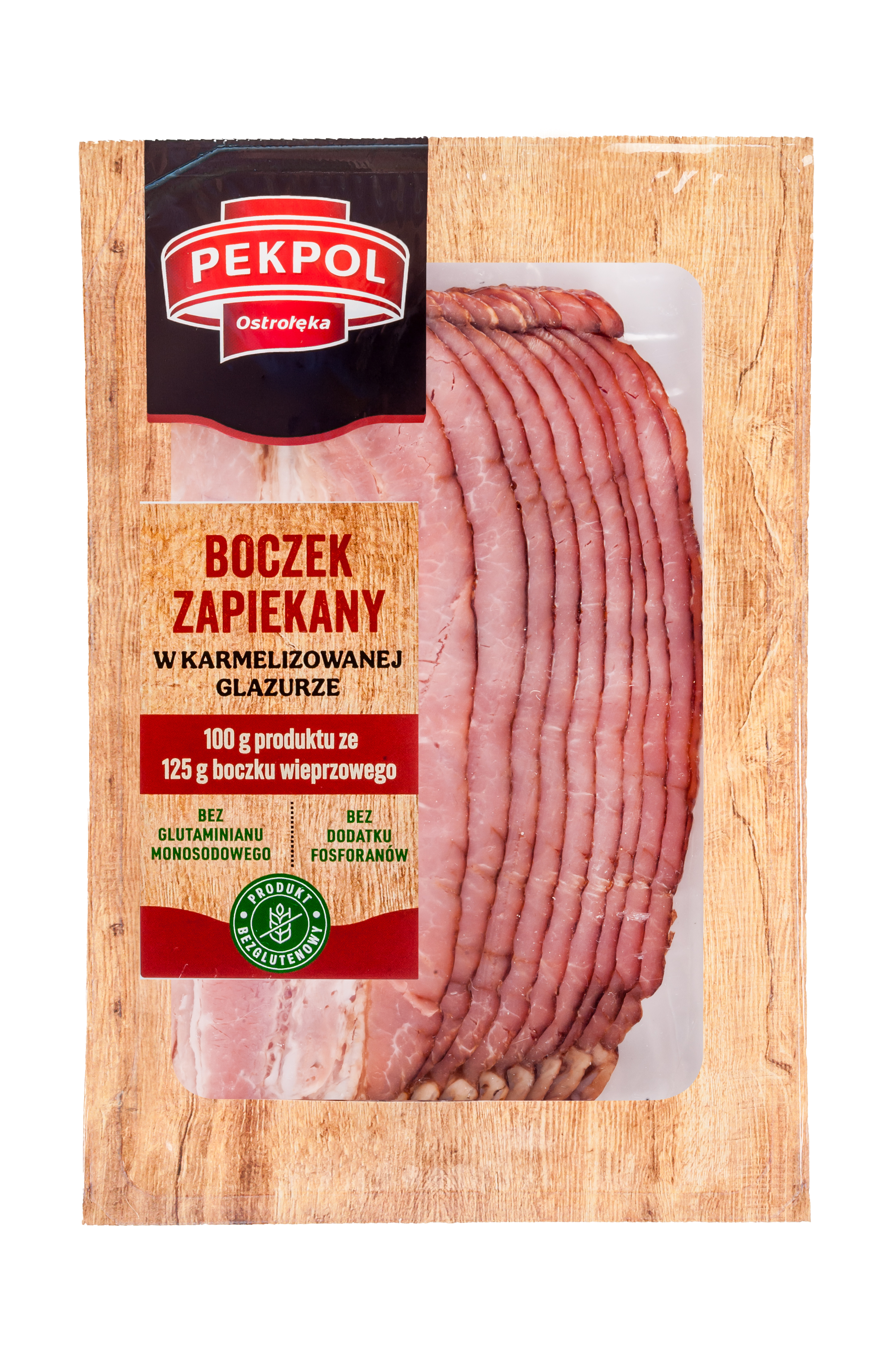 Boczek Zapiekany W Karmelizowanej Glazurze Plastry 100 G Pekpol