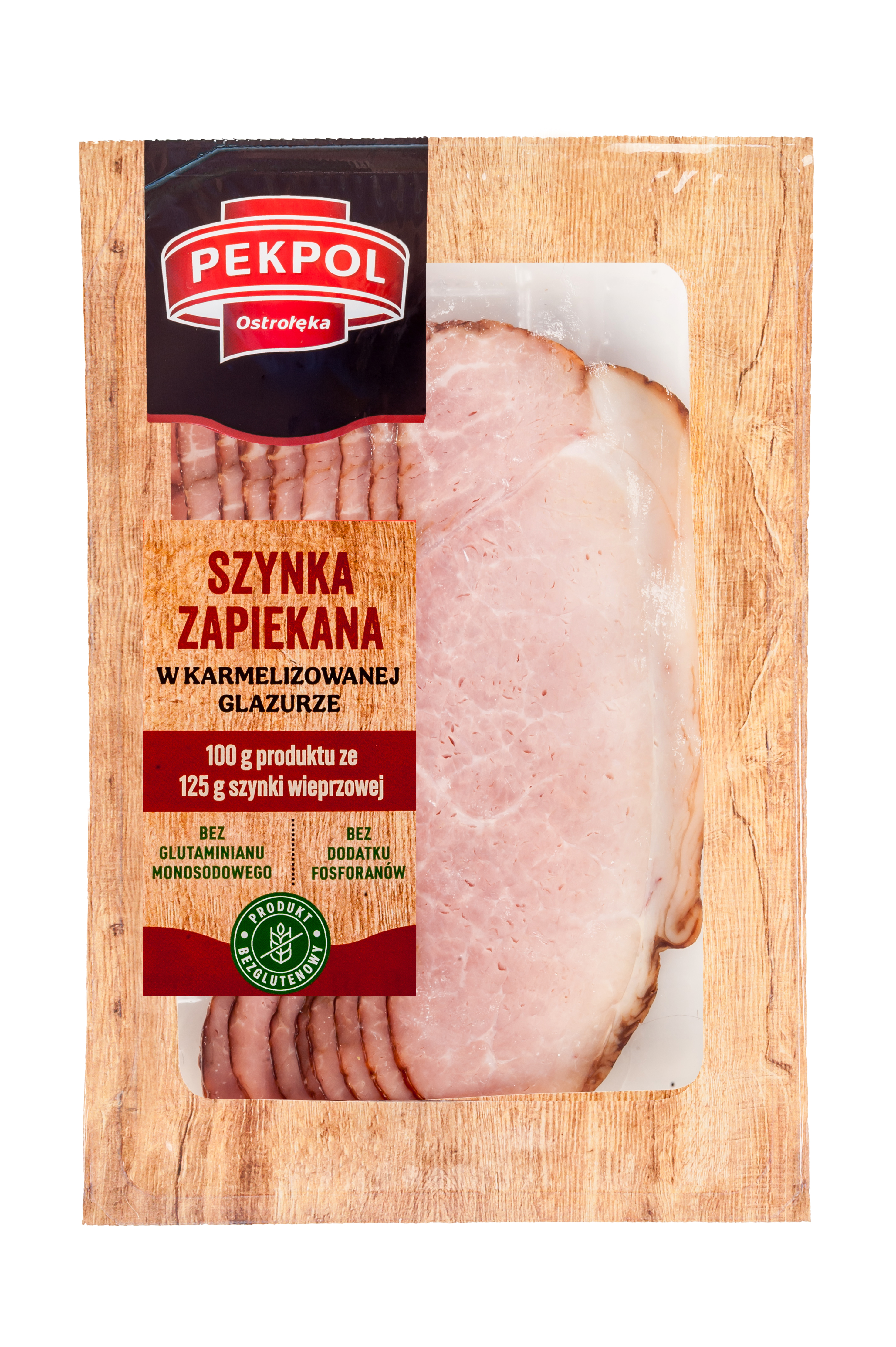 Szynka Zapiekana W Karmelizowanej Glazurze Plastry 100 G Pekpol