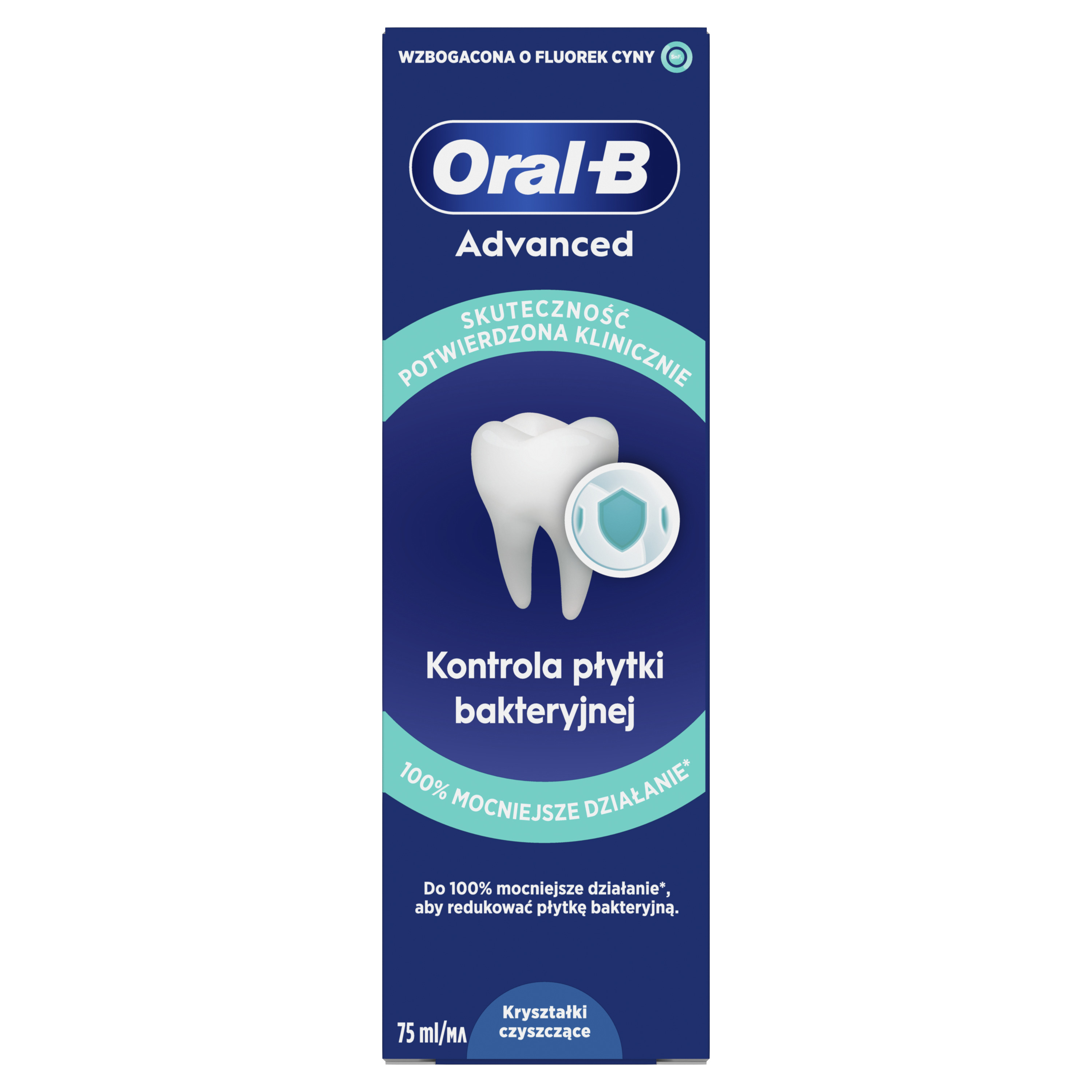 Oral-B Advanced Plaque Control Cleaning Crystals Pasta Do Zębów 75 Ml