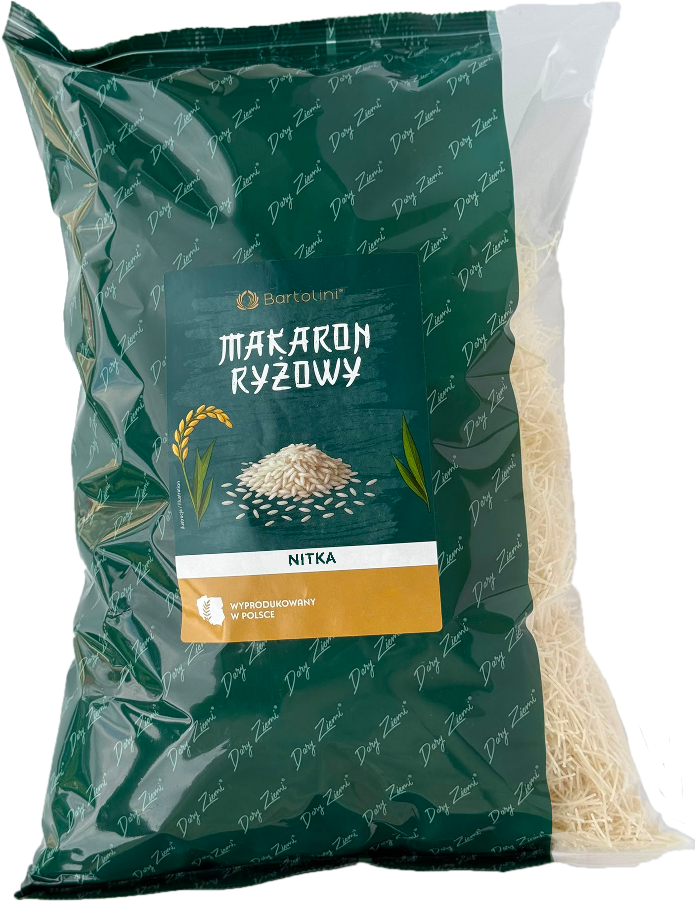 Makaron Bartolini Ryżowy Nitka 1 Kg