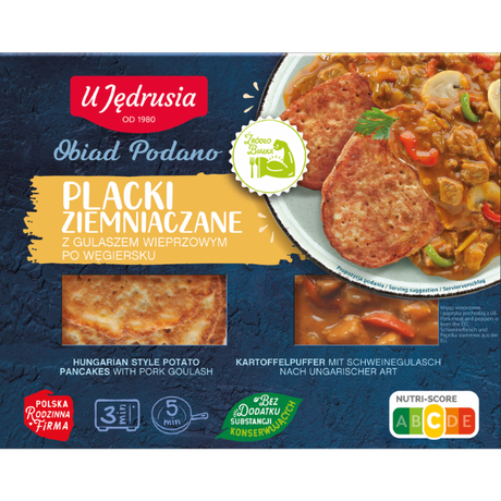 U Jędrusia Placki ziemniaczane z gulaszem 400 g