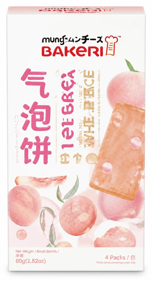 Ciastka Bubble Cake White Peach